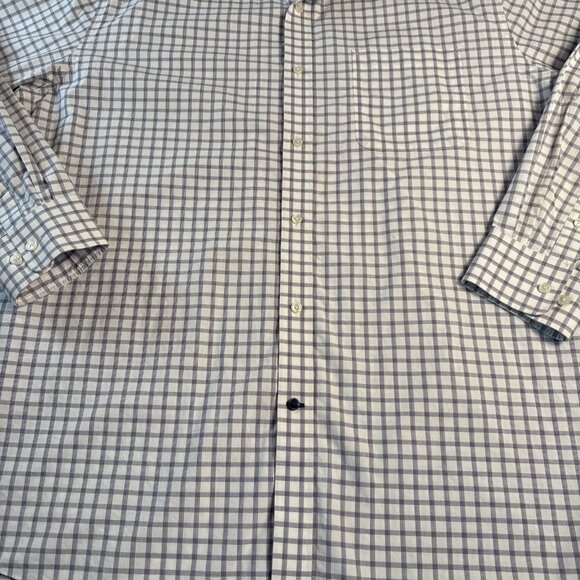 Tommy Hilfiger Men's Button Down Long Sleeve Wrinkle Free 18 34/35 Plaid - Picture 2 of 10